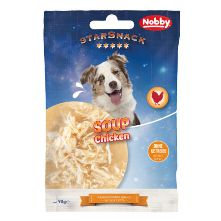 Zupa dla psa Starsnack Soup Chicken 90g Nobby - przekąska, dodatek do posiłku z soczystym mięsem z kurczaka i rosołem - Nobby zdjęcie 2