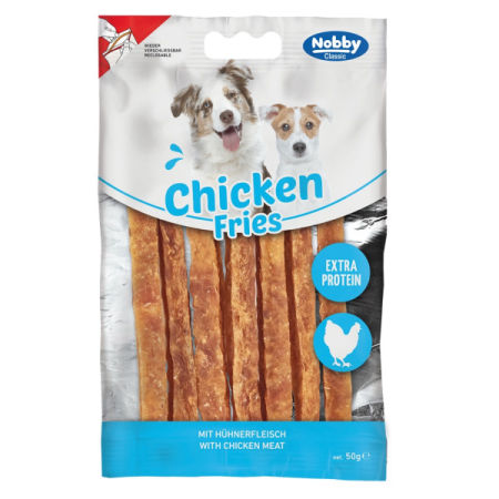 Przysmak dla psa Nobby StarSnack Classic Chicken Fries 50g - długie frytki z kurczaka extra protein - Nobby zdjęcie 1