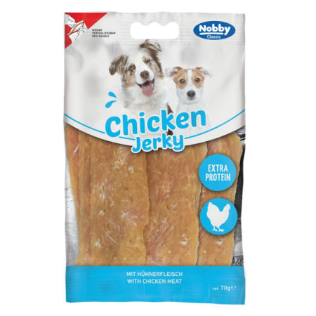 Przysmak dla psa Nobby StarSnack Classic Chicken Jerky 70g - filety z kurczaka extra protein - Nobby zdjęcie 1
