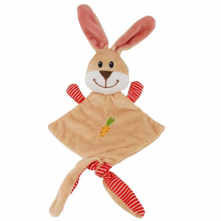 Pluszowa zabawka dla psa Nobby plush Animal flat rabbit 27x17cm - pluszowy, płaski królik z szeleszczącymi elementami