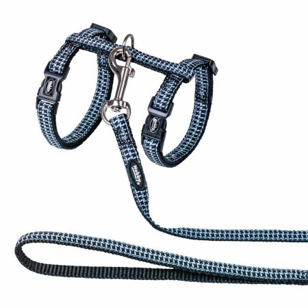 Szelki ze smyczą dla kota „Pepita