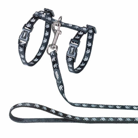 Szelki ze smyczą dla kota „Scull