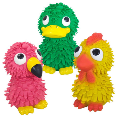 Lateksowa zabawka dla psa Nobby Animals 12-13cm kaczka, flaming, kurczak