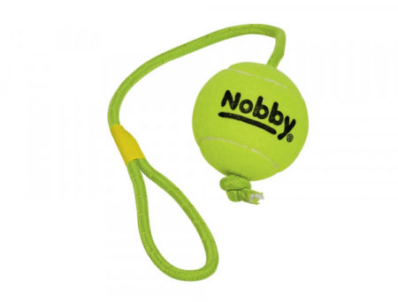 Zabawka dla psa Nobby Tennis Line Ball with throw rope 
