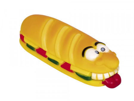 Winylowa zabawka dla psa Nobby Sandwich - kanapka z twarzą 19cm