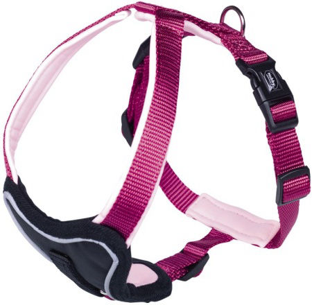 Szelki dla psa Nobby Classic Preno Comfort S-M 25mm, 35-45cm malinowe
