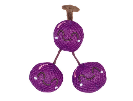 Zabawka dla kota siateczkowa maskotka owocki z trzeszczącymi elementami i kocimiętką 11 cm Nobby