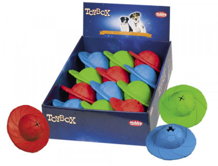 Zabawka dla psa Nobby Rubber Line Snack-Disc Ø 14cm - gumowy, kolorowy dysk na przysmaki, kula smakula - Nobby zdjęcie 1