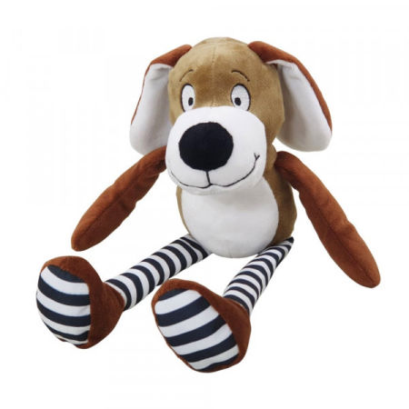 Pluszowa zabawka dla psa Nobby plush dog 53cm - miękki, pluszowy pies z szeleszczącymi elementami i piszczałką