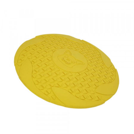 Zabawka dla psa Nobby Rubber Line Toy Fly Disc yellow Ø 18cm - gumowy, elastyczny, żółty dysk