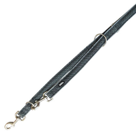 Smycz dla psa Nobby Mesh Air M-L 25mm/ 2,00m szara