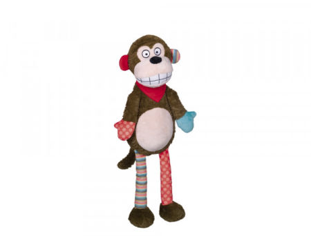 Pluszowa zabawka dla psa Nobby plush animal monkey 52cm - pluszowa małpka z piszczałką
