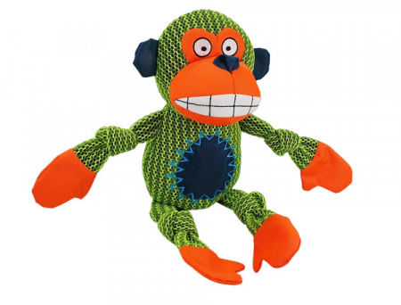 Pluszowa zabawka dla psa Nobby mesh animal Monkey 43cm - małpa nylonowa oraz siatkowa tkanina/mesh z piszczałka