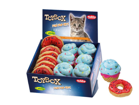 Zabawka dla kota pluszowy deser z kocimiętką „Dessert