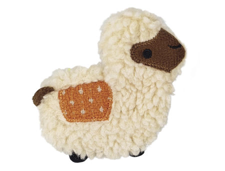 Zabawka dla kota pluszowa, futrzana owca z kocimiętką z możliwością uzupełnienia 15 cm Nobby