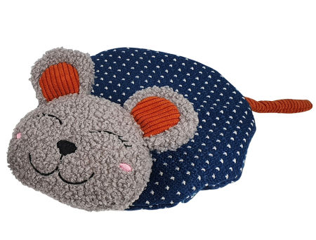 Zabawka dla kota pluszowa poduszka mysz z kocimiętką wypełniona łuską gryki 28 cm Nobby