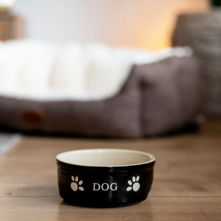 Miska ceramiczna Nobby dla psa "Dog " czarno-beżowa 0,46 L  Ø 15,5x6,5cm - Nobby zdjęcie 3
