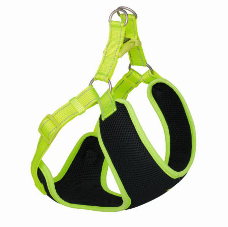 Szelki dla psa Nobby Black Mesh Reflect XS 10mm 37cm, 33-41cm czarno-żółte