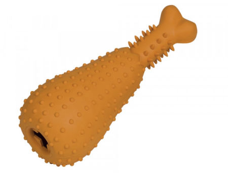 Zabawka dla psa Nobby Rubber Line Chicken Leg large 23,5cm - gumowe duże udko z otworem na przysmaki