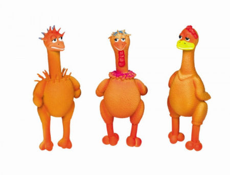 Lateksowa zabawka dla psa Nobby 3 Figures Cool Chicken 21-22cm - kurczak