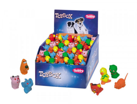 Lateksowa zabawka dla psa Nobby Mini Figurki zwierząt 5-6cm - małe zwierzaczki