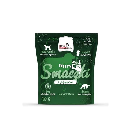 Syta Micha Mini Smaczki 60g małe, miękkie przysmaki dla psa z jagnięciny