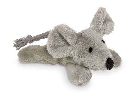 Zabawka dla kota pluszowa mysz z trzeszczącymi elementami i kocimiętką z możliwością uzupełnienia 10 cm Nobby