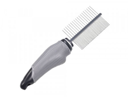 Grzebień Nobby podwójny 2w1 do sierści średniej i długiej Starline Undercoat & Shedding 18 + 35 zębów