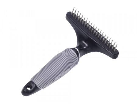 Grzebień/zgrzebło OBROTOWY do sierści długiej Nobby Starline Undercoat & Shedding 20 zębów