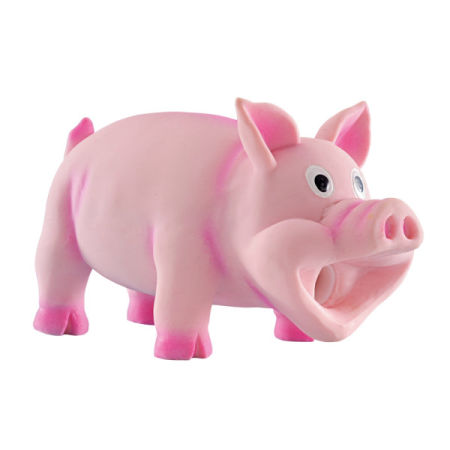 Lateksowa zabawka dla psa Nobby Pig 15cm - różowa świnka ze specjalnym dźwiękiem 🎶