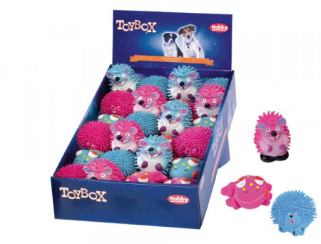 Lateksowa zabawka dla psa Nobby 3 Figures 7cm - jeżyk i żabka