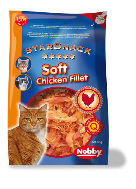 Przysmak dla kota StarSnack Soft Chicken Fillet 85g Nobby - miękkie przysmaki z kurczakiem - Nobby zdjęcie 1