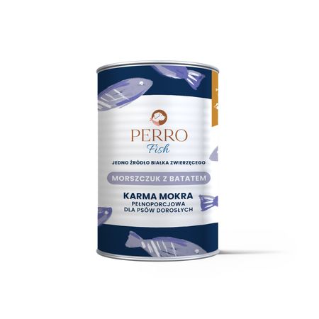 Perro monobiałkowa karma dla psów dorosłych 400g - morszczuk z batatami
