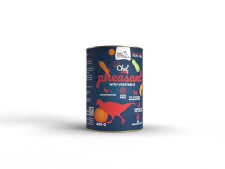 Syta Micha CHEF monoproteinowa mokra karma dla psów dorosłych 400g - bażant z warzywami