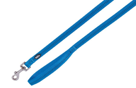 Smycz dla psa Nobby Soft Grup L-XL 25mm / 1,20m jasnoniebieska (błękitna)