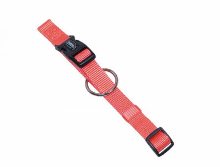 Obroża dla psa Nobby Classic S-M 15 mm, 30-45 cm koral - lekka , miękka i wygodna