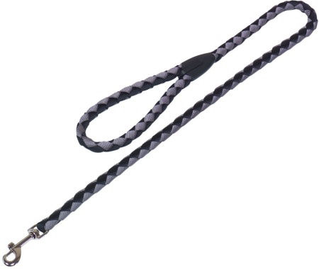Smycz dla psa Nobby Corda L-XL 18mm, 1,00m czarno-szara