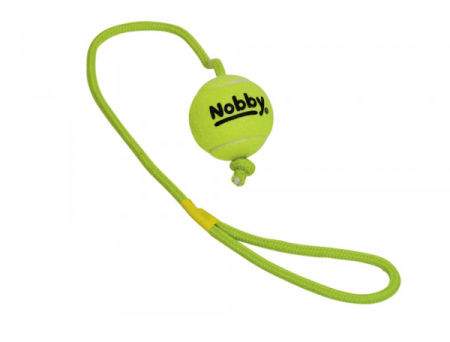 Zabawka dla psa Nobby Tennis Line Ball with throw rope 