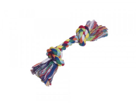 Zabawka dla psa Nobby Playing rope 29cm, 90g - 100% bawełniany sznur z dwoma węzłami 