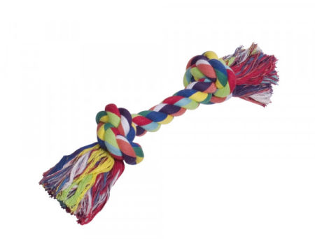 Zabawka dla psa Nobby Playing rope 36cm, 270g - 100% bawełniany sznur z dwoma węzłami 