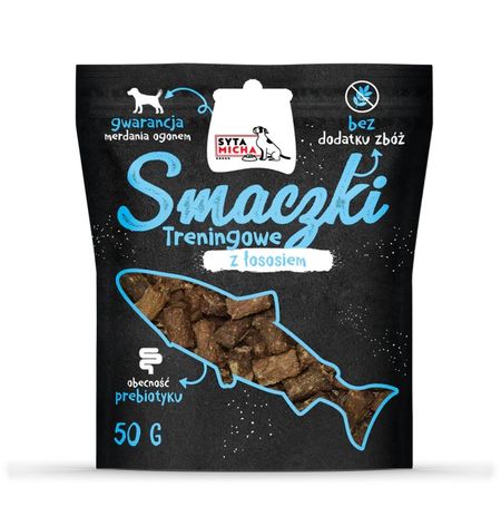 Syta Micha Smaczki treningowe dla psa 50g z łososiem