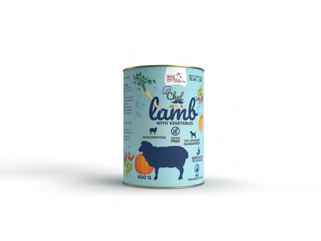 Syta Micha CHEF Junior monoproteinowa mokra karma dla szczeniąt 400g - jagnięcina z warzywami