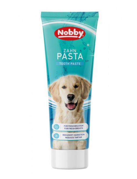 Toothpaste pasta do zębów dla psa Nobby 100g - redukuje kamień i usuwa płytkę nazębną o miętowym zapachu