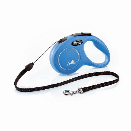 Smycz automatyczna Flexi New Classic S linka 5m 12kg niebieska - Flexi zdjęcie 1