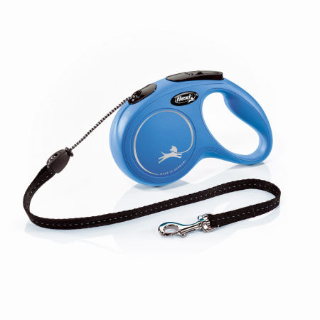 Smycz automatyczna Flexi New Classic M linka 5m 20kg niebieska - Flexi zdjęcie 1
