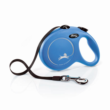 Smycz automatyczna Flexi New Classic L taśma 5m 50kg niebieska - Flexi zdjęcie 1