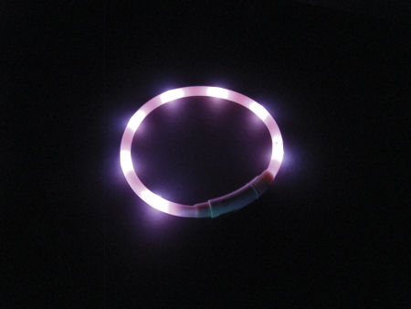 Obroża świecąca dla psa Led light rope Puppy Nobby Ø10mm x 45cm różowa - Nobby zdjęcie 3