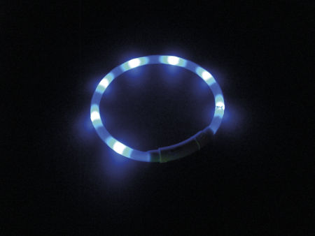 Obroża świecąca dla psa Led light rope Puppy Nobby Ø10mm x 45cm niebieska - Nobby zdjęcie 3