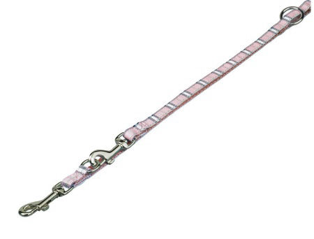 Smycz dla psa Nobby Tartan 10mm / 2,00m różowa