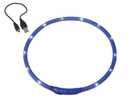 Obroża świecąca dla psa Led light rope Nobby Ø10mm x 70cm niebieska